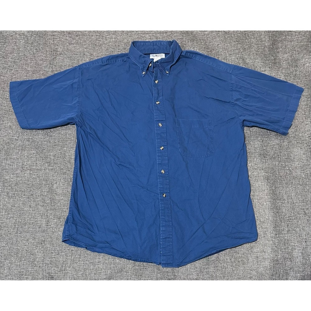 Sun River Men's L Blue Short Sleeve Shirt‎